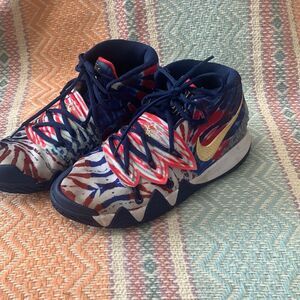 Nike Kybrid S2 GS What The USA Basketball Shoes Size 6Y Blue Tie Dye CV0097-400